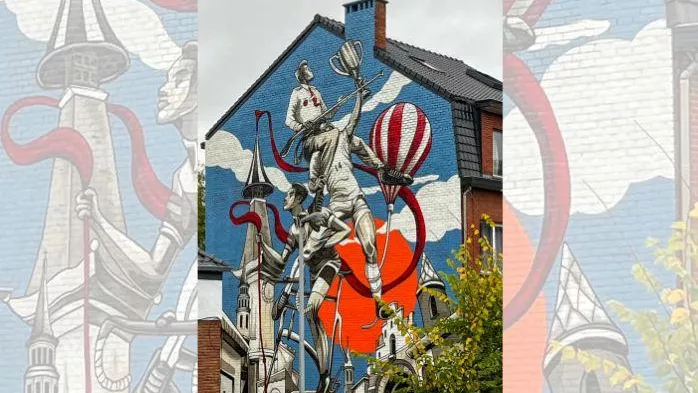 Nieuwe streetart via Kom op voor je wijk verenigt iconen uit Wilsele